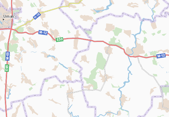 Karte Stadtplan Nebelivka