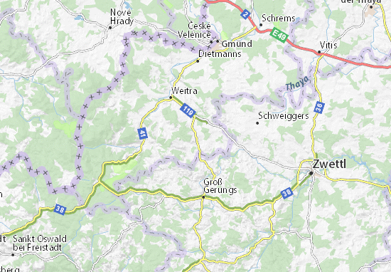 Mapa Großschönau