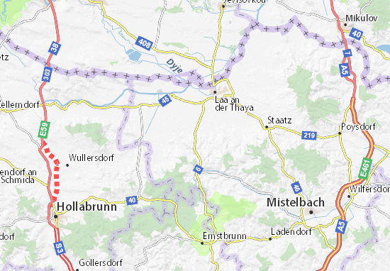 Mapa Unterstinkenbrunn