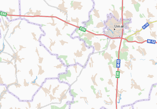 Karte Stadtplan Kuz&#x27;myna Hreblya