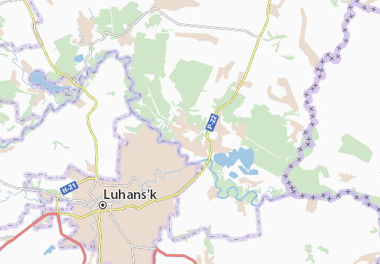 Mapa Stanychno-Luhans&#x27;ke