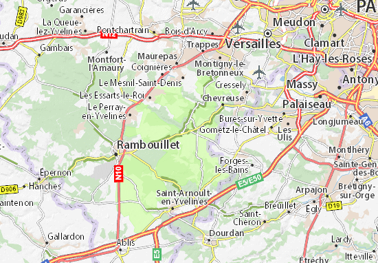 Mapa Cernay-la-Ville