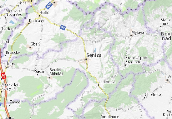Senica Map