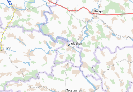 Karte Stadtplan Ladyzhyn
