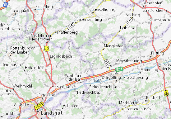 MICHELIN-Landkarte Mühlhausen - Stadtplan Mühlhausen - ViaMichelin