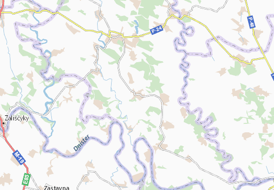 Mapa Kryvche