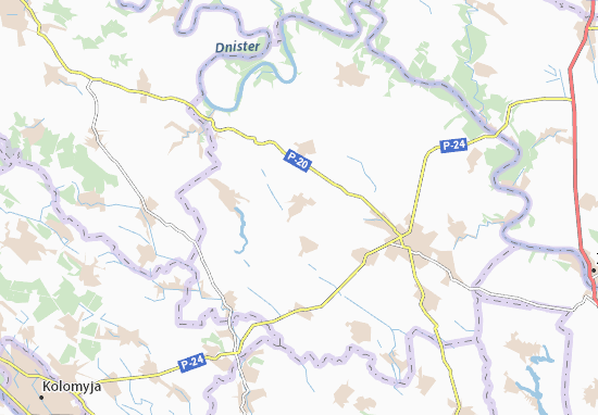 Mapa Tyshkivtsi