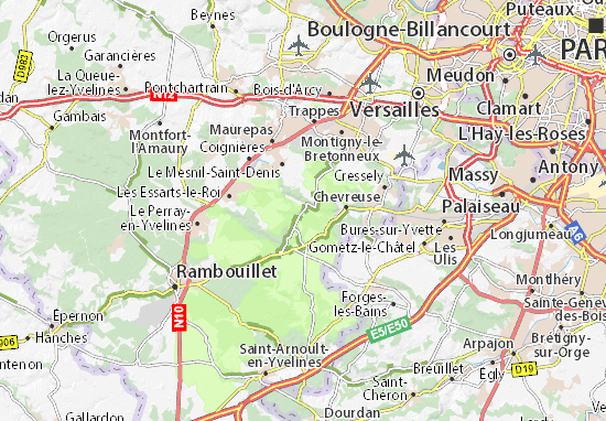  Dampierre en Yvelines  Map  Detailed maps for the city of 
