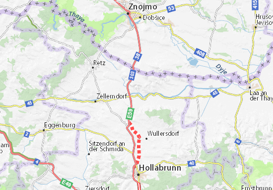 Mapa Haugsdorf