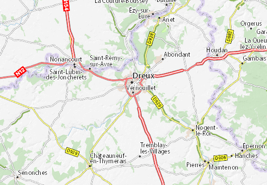 Karte Stadtplan Vernouillet