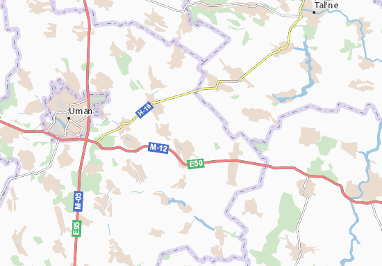 Karte Stadtplan Svynarka