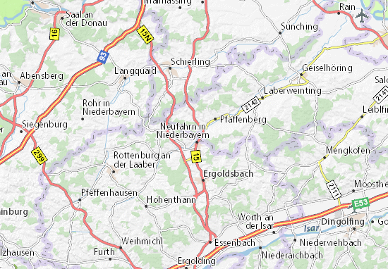 Karte Stadtplan Neuburg
