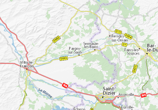 Karte Stadtplan Pargny-sur-Saulx