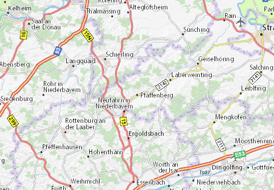 Karte Stadtplan Pfaffenberg