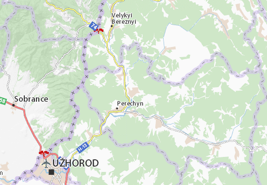 Karte Stadtplan Zarichovo