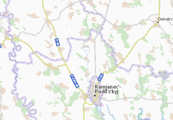 Karte Stadtplan Velykozalissya