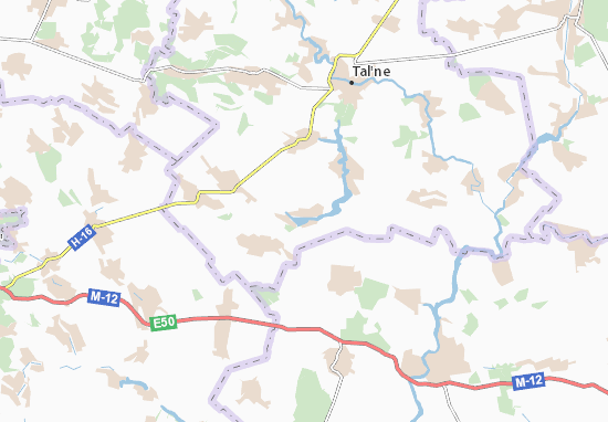 Karte Stadtplan Zelen&#x27;kiv