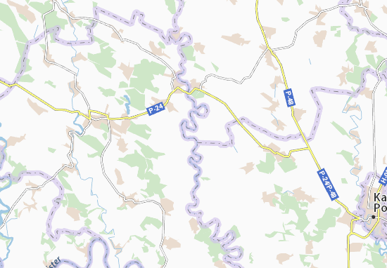 Karte Stadtplan Puklyaky