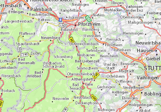 MICHELIN-Landkarte Monbachtal - Stadtplan Monbachtal - ViaMichelin