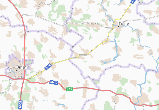 Karte Stadtplan Lehedzyne