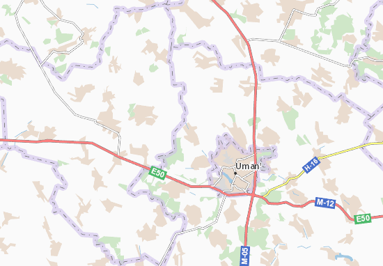 Karte Stadtplan Kochubeivka