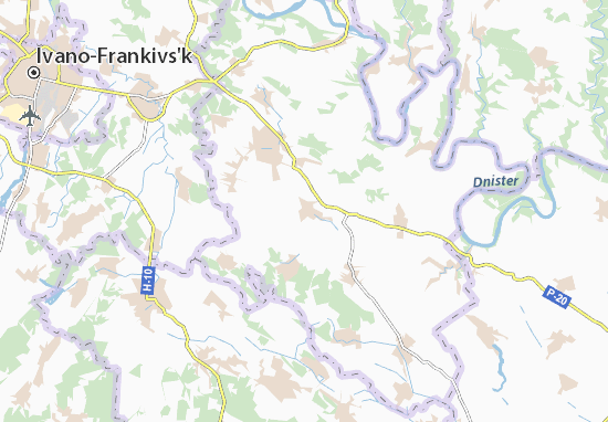 Karte Stadtplan Hrushka