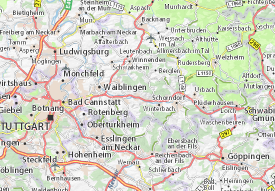 Mapa Remshalden