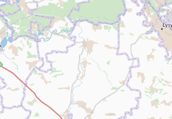 Karte Stadtplan Zvanivka