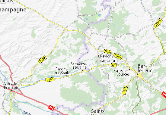 Mapa Rancourt-sur-Ornain
