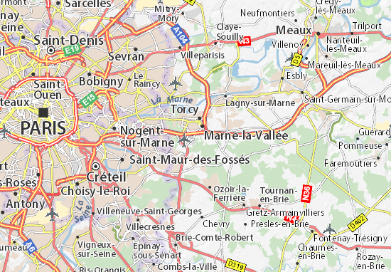 MICHELIN Croissy-Beaubourg map - ViaMichelin