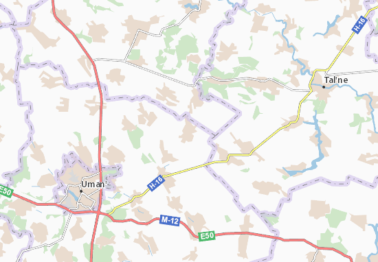 Karte Stadtplan Kosenivka