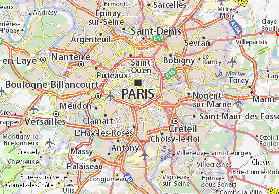 carte paris 13 Map of Paris 13   Michelin Paris 13 map   ViaMichelin