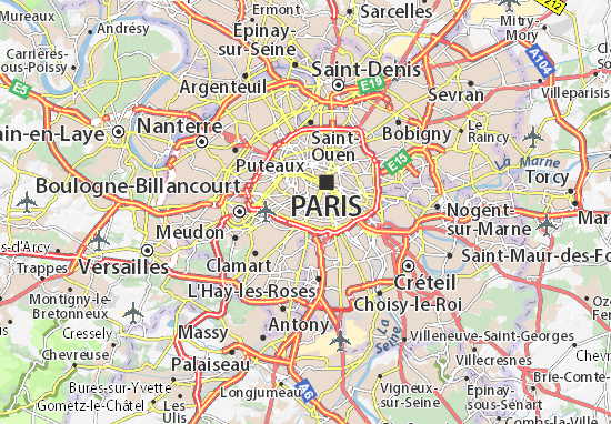 Karte Stadtplan Paris 14