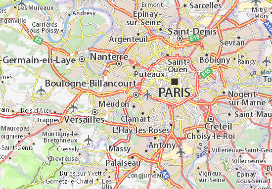Mapa Michelin Boulogne Billancourt Plano Boulogne Billancourt Viamichelin
