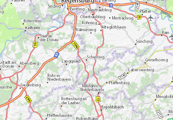 Karte Stadtplan Schierling