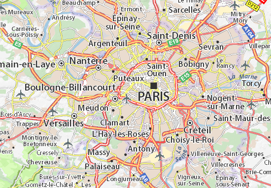 carte de paris 15 Map of Paris 15   Michelin Paris 15 map   ViaMichelin