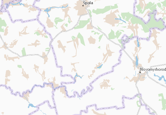 Karte Stadtplan Kavunivka