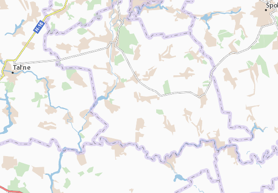 Kaart Plattegrond Honcharykha