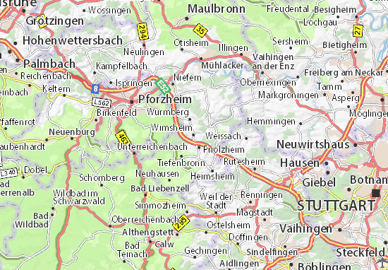 Kaart Plattegrond Wimsheim