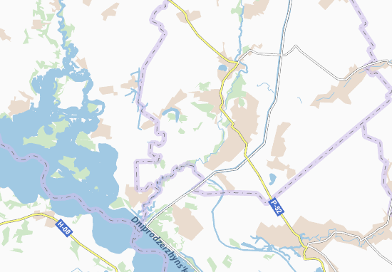 Karte Stadtplan Tsybul&#x27;kivka