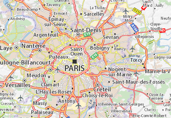 Carte-Plan Paris 20