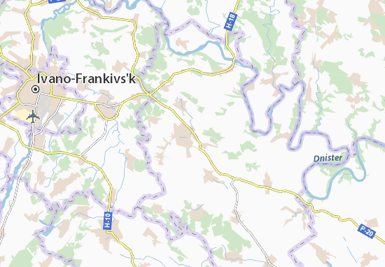 Mapa Honcharivka