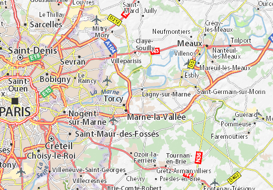 Mapa Saint-Thibault-des-Vignes