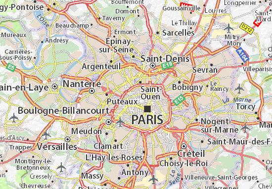 carte paris 17 Map of Paris 17   Michelin Paris 17 map   ViaMichelin
