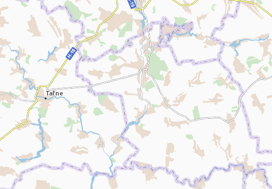 Karte Stadtplan Shostakove