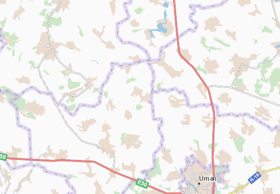 Karte Stadtplan Lishchynivka
