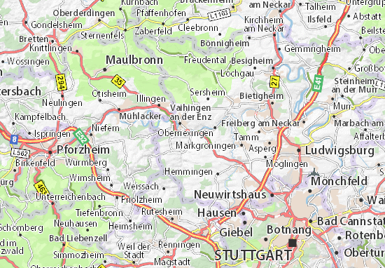 Mapa Enzweihingen