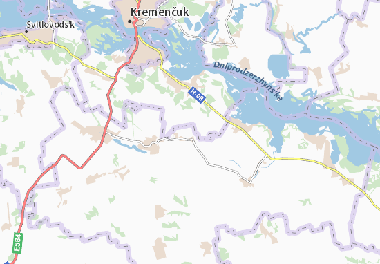 Karte Stadtplan Kalachivka
