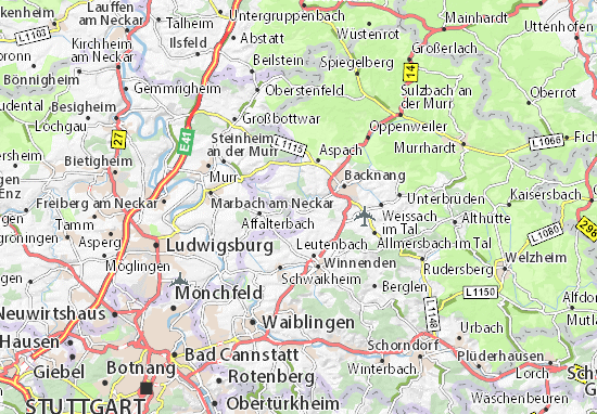 Mapa Burgstetten