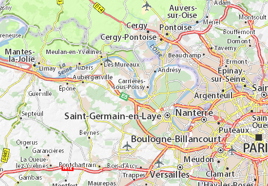 Mapa Villennes-sur-Seine